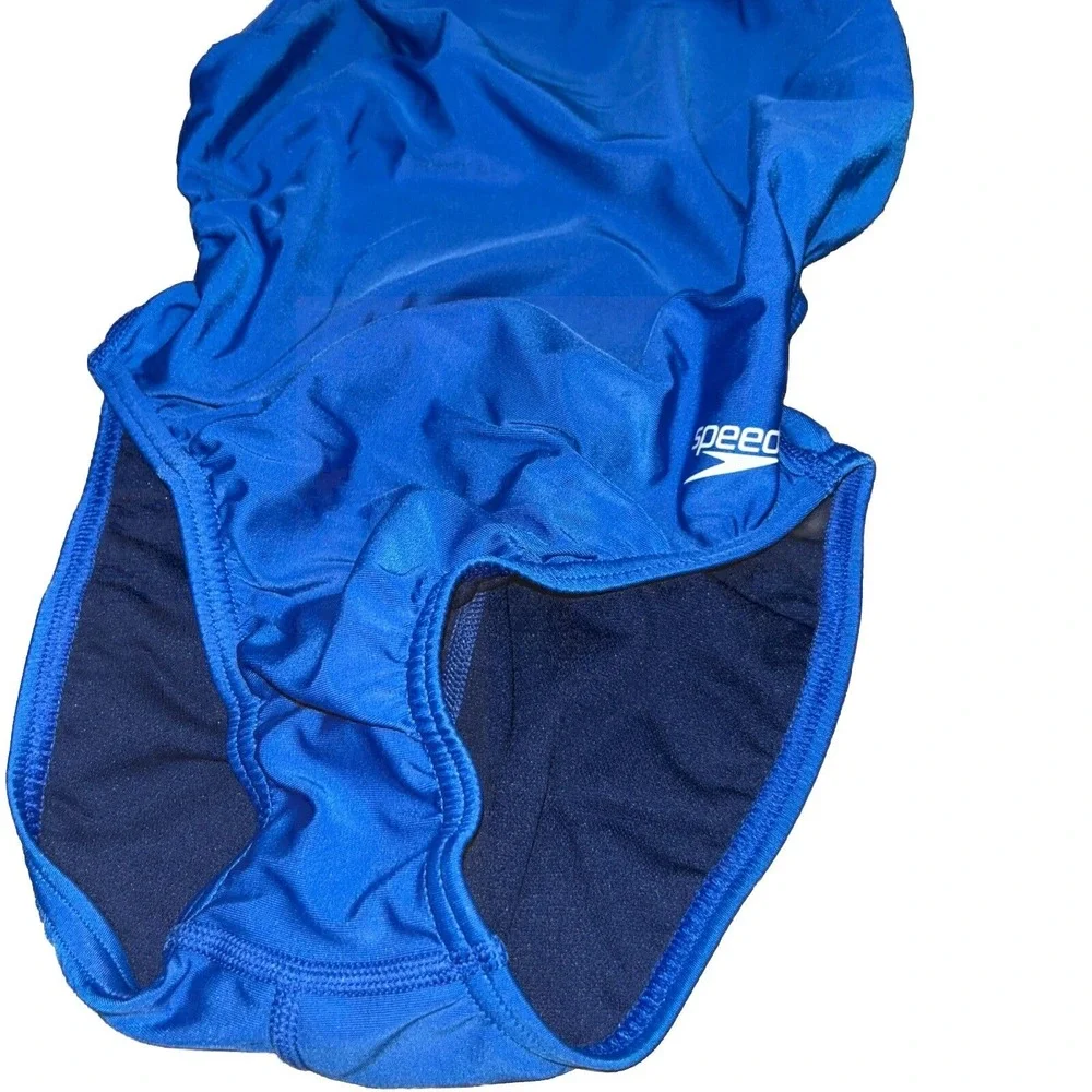 Size 28 Speedo Women's Swimsuit One Piece Prolt Super Pro Solid Adult, Blue - Picture 2 of 7